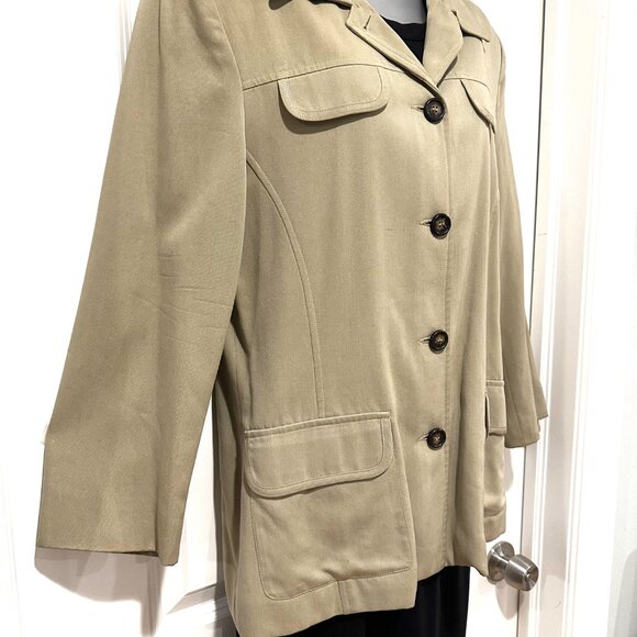 Vintage Tristan & Iseut Tan Safari Inspired Jacket, Size 11 - Picture 5 of 15